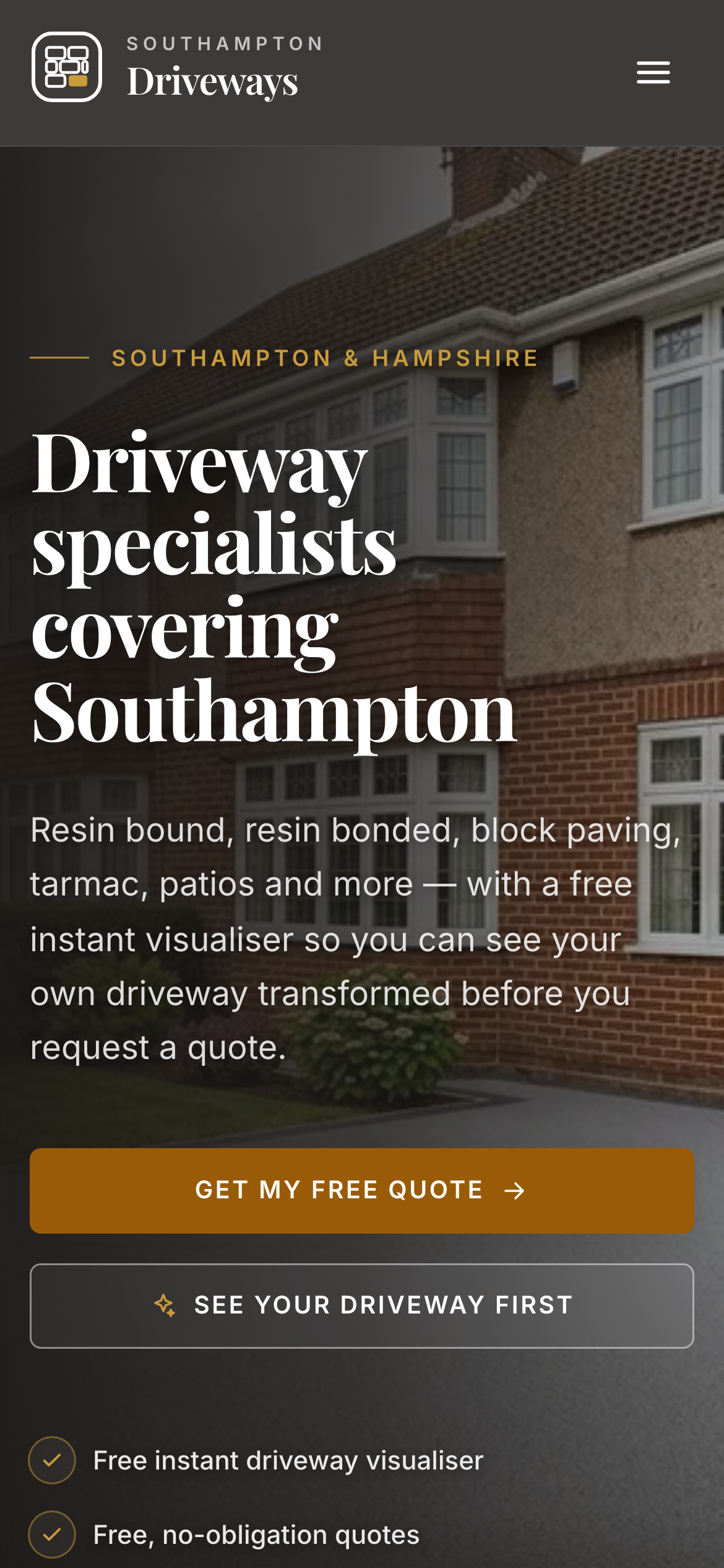 SouthamptonDriveways.com — One-of-One Driveway Website