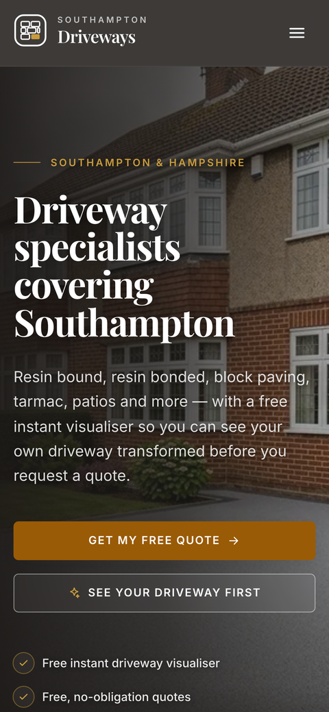 SouthamptonDriveways.com — One-of-One Driveway Website
